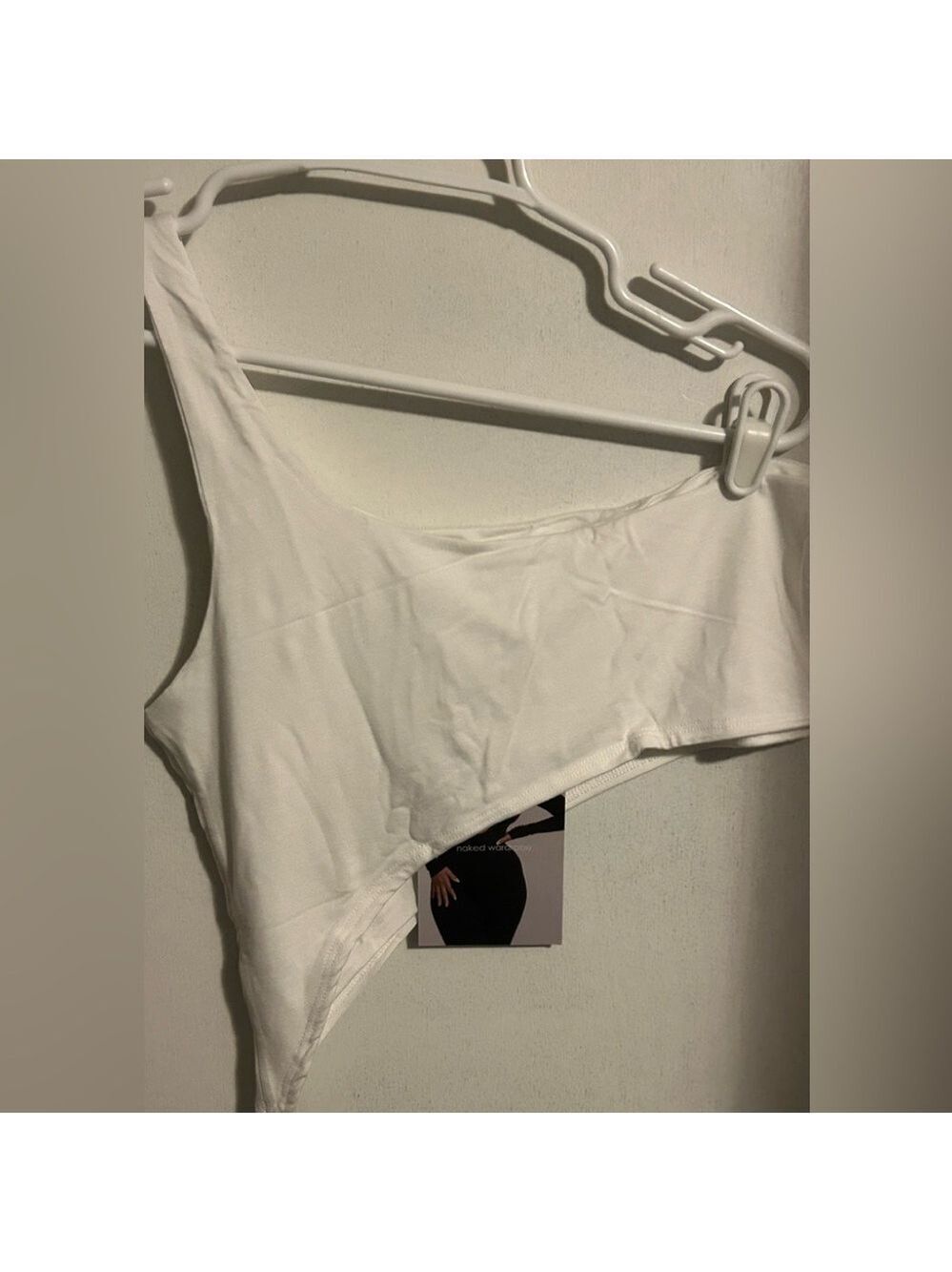 Naked wardrobe one shoulder crop top